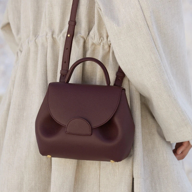 Mini Satchel – Dove Pebble