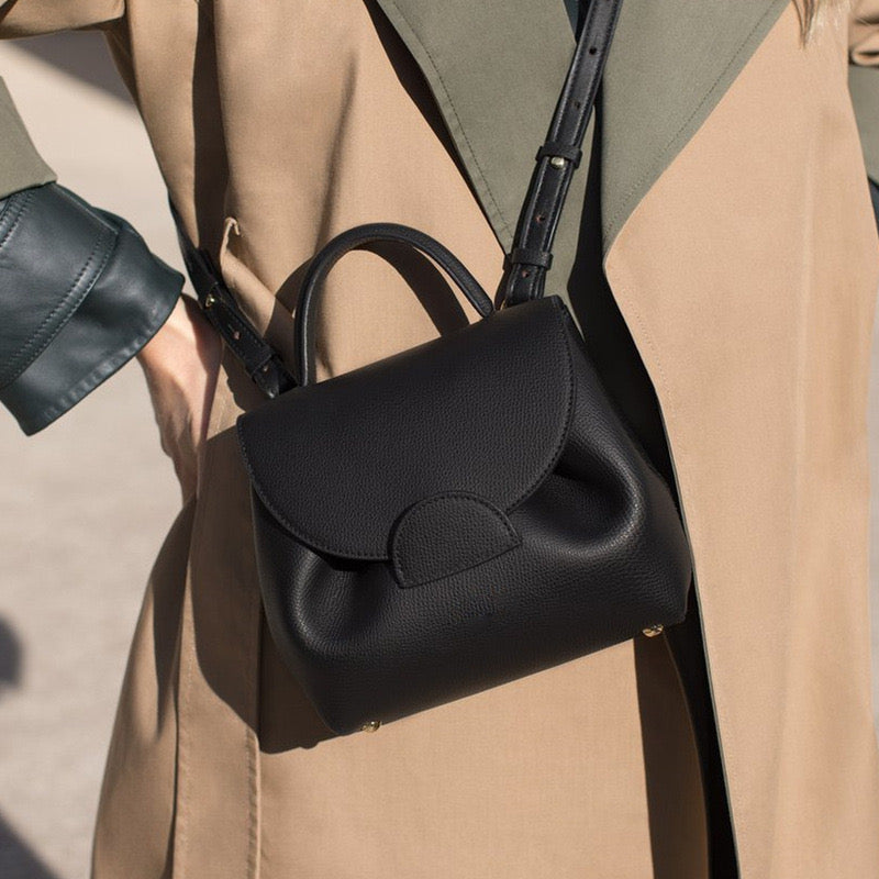 Mini Satchel – Dove Pebble