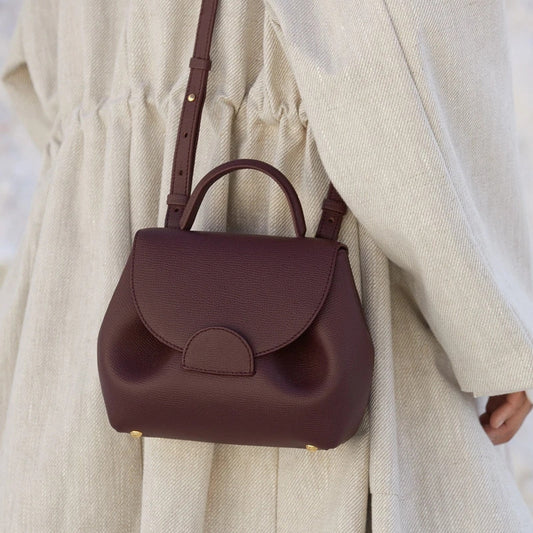 Mini Satchel – Dove Pebble