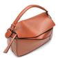 Le Cartable Geométrica – Cuir Cognac