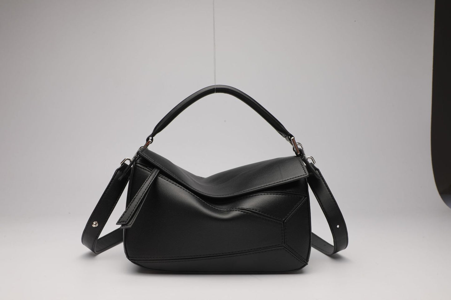 Le Cartable Geométrica – Cuir Cognac